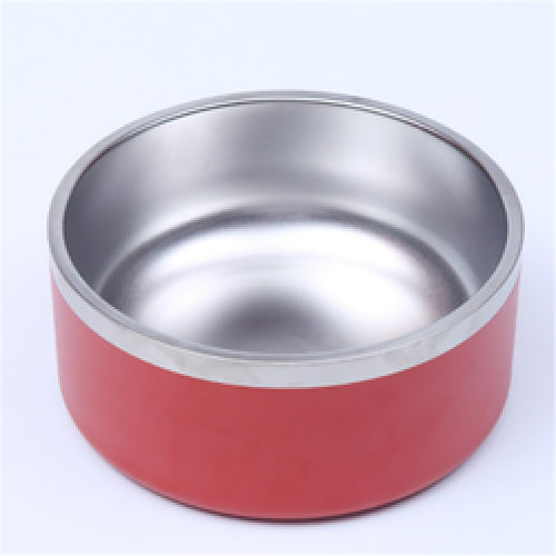 non-slip metal 304 stainless dog bowl pet