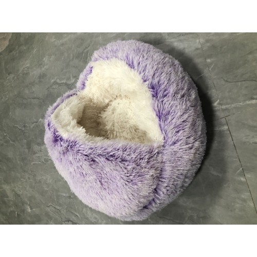 Luxury Washable Comfortable Soft Personalized Winter Warm Cave Sofa Fluffy Soft House Cat Pet Round Dog Beds