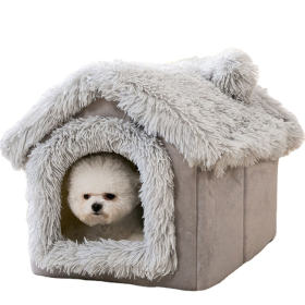 portable folding pet house bed for dog and cat