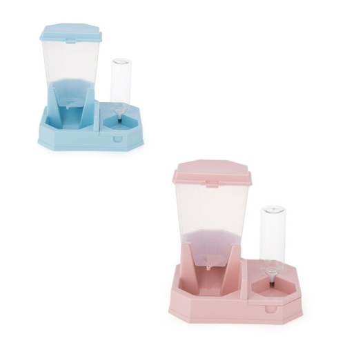 automatic adjustable drinking cat food water dispenser bottle bowl pet feeder for big dog