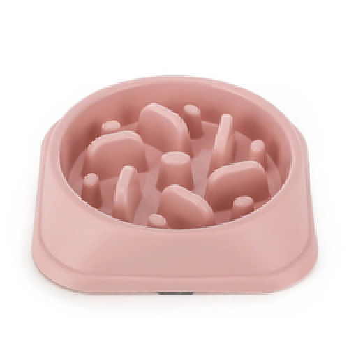 plastic resin slow feeder smart pet dog bowl