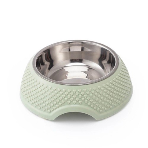 eco-friendly double wall stainless steel feeding pet bowl feeder