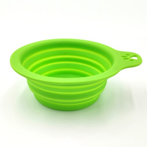 2023 hot sale high quality silicone foldable collapsible insulated food water dog pets bowl