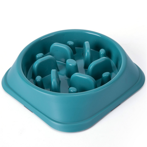 plastic resin slow feeder smart pet dog bowl