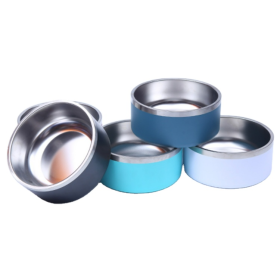 non-slip metal 304 stainless dog bowl pet