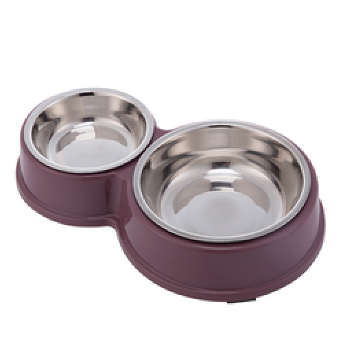 eco-friendly new double stainless pet bowls dog food water for dog cats