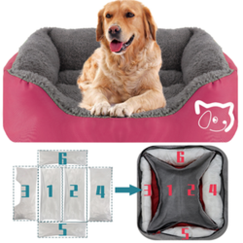 water proof dog cats bed with washable cover