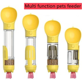 2023 New design multi function automatic smart feeder food dispenser outdoor travel covered plastic pet bowl