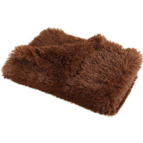 Soft Fluffy Warm Faux Fur Flannel Throw Pet Blanket for Dog Puppy