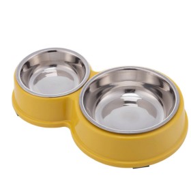 eco-friendly new double stainless pet bowls dog food water for dog cats