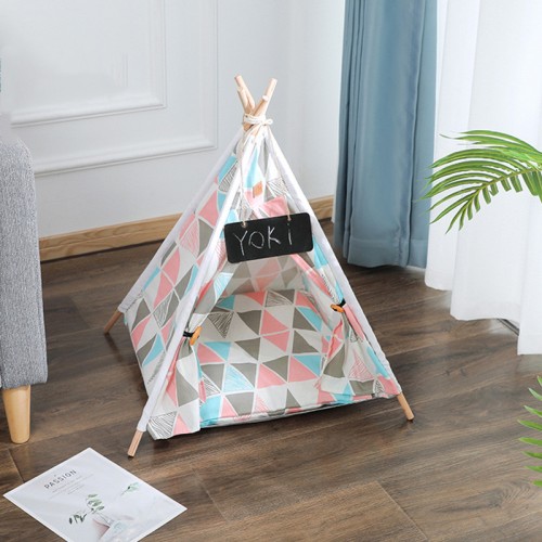 folding dog cat elevated tent pets bed