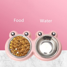 eco-friendly luxury stainless food water feeder dog cat pet bowl