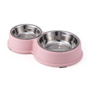 eco-friendly new double stainless pet bowls dog food water for dog cats