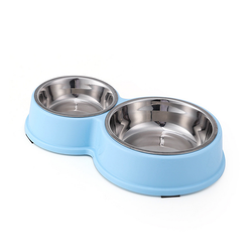 eco-friendly new double stainless pet bowls dog food water for dog cats