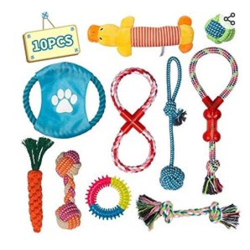 Interactive Large Small Toothbrush Ball Dog Toy Sets Dog Chew Rope Toys for Puppy Dogs