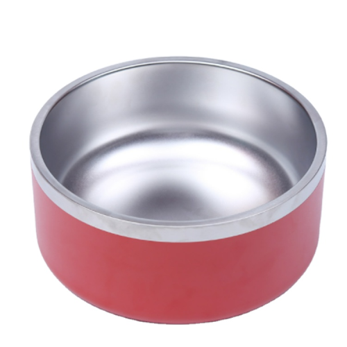 non-slip metal 304 stainless dog bowl pet