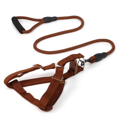 hot sale  luxury soft adjustable nylon outdoor sports harness and collar dog  pet leash