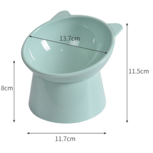 plastic cute elevated cute dog feeder bowl pet