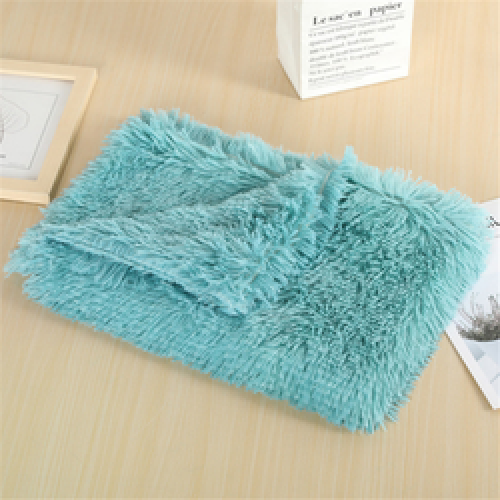 Soft Fluffy Warm Faux Fur Flannel Throw Pet Blanket for Dog Puppy