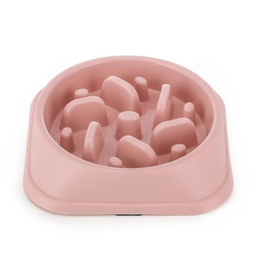 plastic resin slow feeder smart pet dog bowl