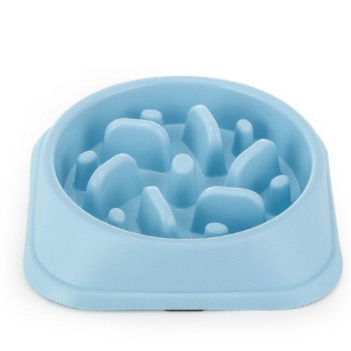 plastic resin slow feeder smart pet dog bowl