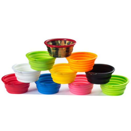 pet supplies bowl silicon bowl fordable folding pet bowls for cats and dogs