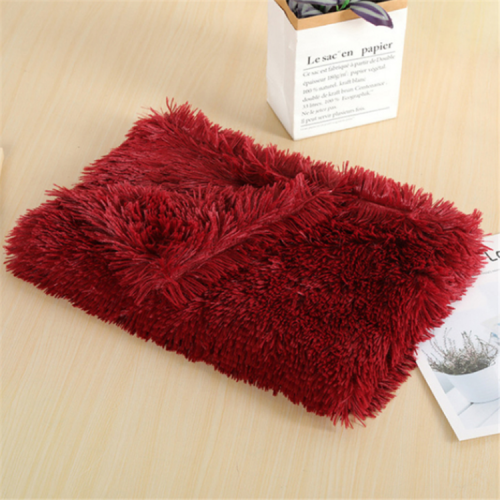 Soft Fluffy Warm Faux Fur Flannel Throw Pet Blanket for Dog Puppy