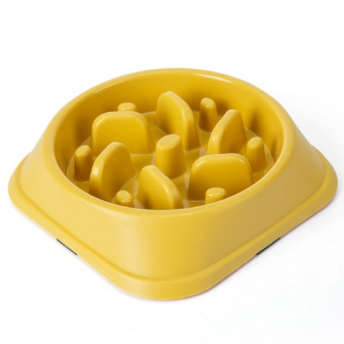 plastic resin slow feeder smart pet dog bowl