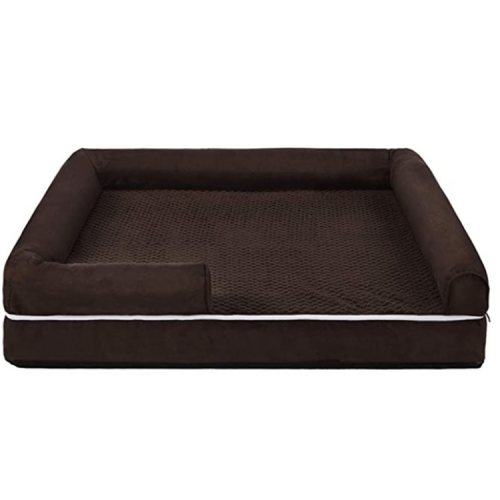  luxury removable memory foam orthopedic boucle bed for dog