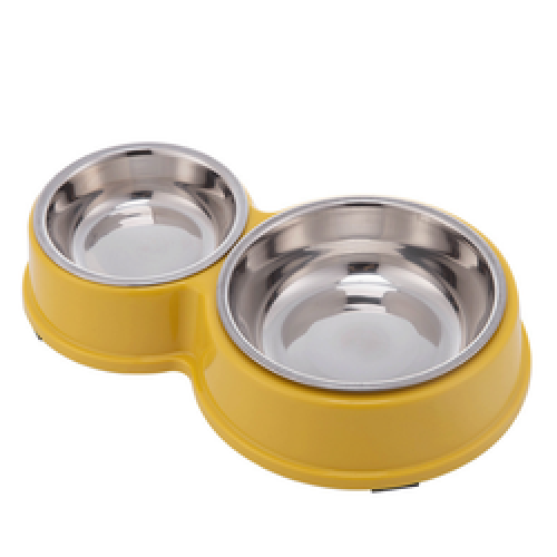 eco-friendly new double stainless pet bowls dog food water for dog cats