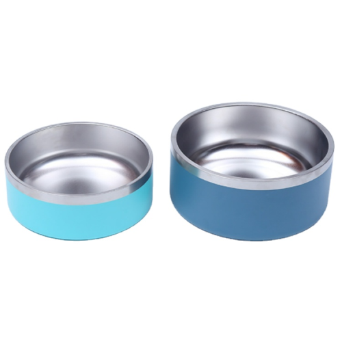 non-slip metal 304 stainless dog bowl pet