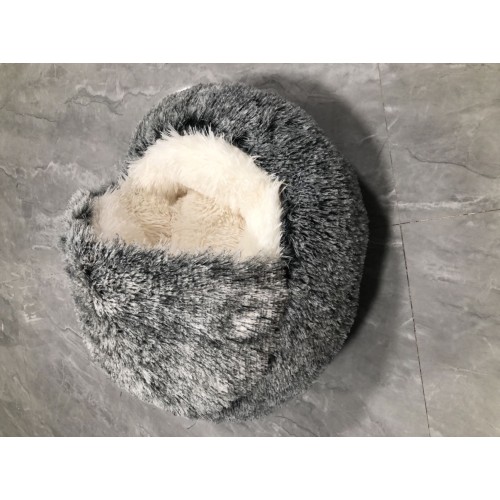 Luxury Washable Comfortable Soft Personalized Winter Warm Cave Sofa Fluffy Soft House Cat Pet Round Dog Beds