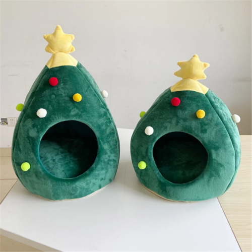 cute eco friendly christmas felt pet cat bed