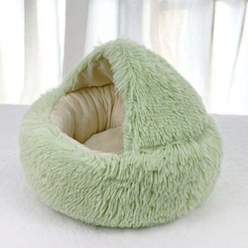 Luxury Washable Comfortable Soft Personalized Winter Warm Cave Sofa Fluffy Soft House Cat Pet Round Dog Beds