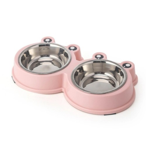 cooling double stainless steel food water bowl pet for dogs cats