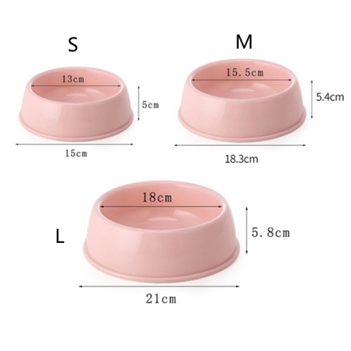 high quality plastic non spill food water feeder pet bowls