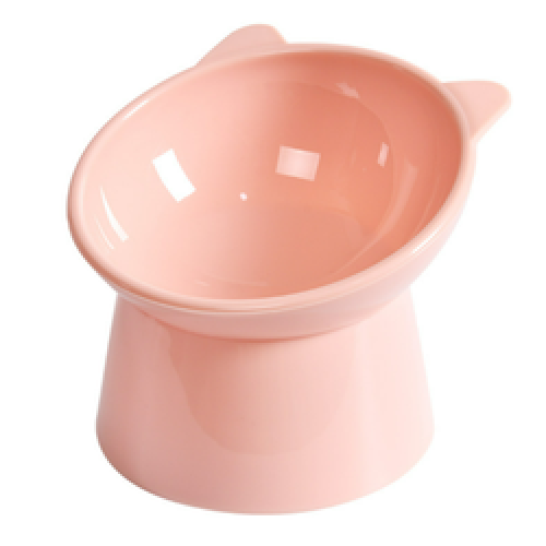 plastic cute elevated cute dog feeder bowl pet