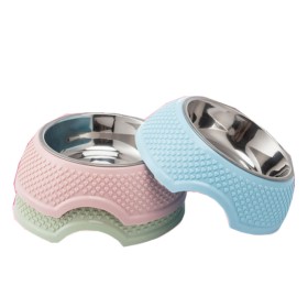 double wall l stainless steel food water pet bowl