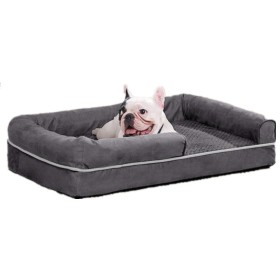  luxury removable memory foam orthopedic boucle bed for dog
