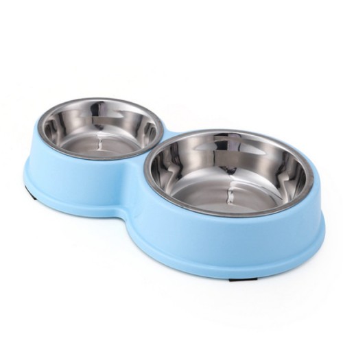 eco-friendly new double stainless pet bowls dog food water for dog cats