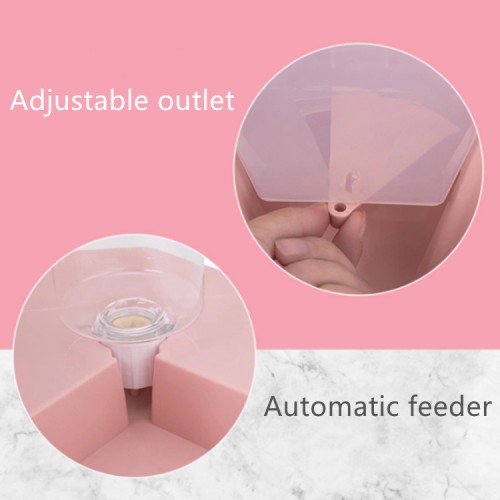 automatic adjustable drinking cat food water dispenser bottle bowl pet feeder for big dog