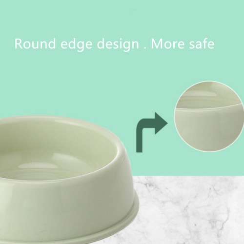 high quality plastic non spill food water feeder pet bowls