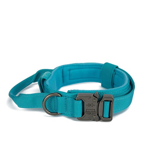 luxury Long training strong leather dog collar