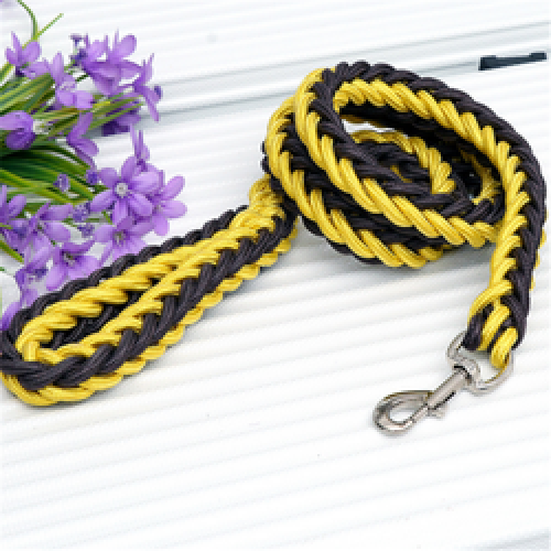 Popular Eight Strand Round Rope Dog Walking Strong Durable Multi-Colored Reflective Nylon Braided Pet Leash