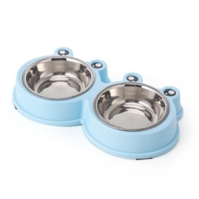 2023 hot sale modern double wall stainless steel feeding food water pet Dog bowl