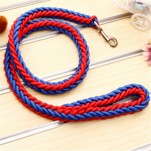 Popular Eight Strand Round Rope Dog Walking Strong Durable Multi-Colored Reflective Nylon Braided Pet Leash