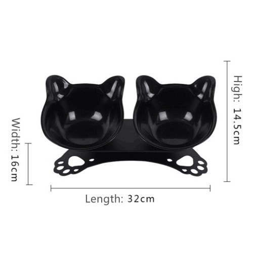 high quality 15 degree acrylic double dog food water bowl