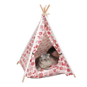 folding dog cat elevated tent pets bed