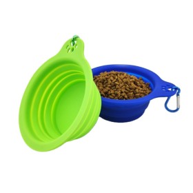 2023 hot sale high quality silicone foldable collapsible insulated food water dog pets bowl