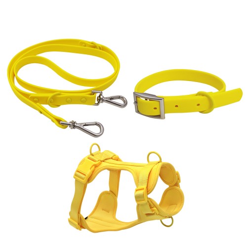 Dog Harness and Collar Set PVC Available Stocked Leash Set Dog Harness And Collar Set